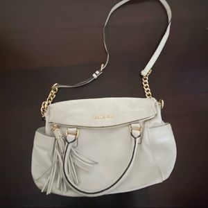 Michael Kors Cream and Gold crossbody purse